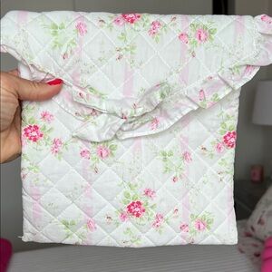 Floral Quilted Pouch lingerie bag